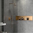 CERAMIA - Timeless Niche de Douche à encastrer, Acier Inoxydable 304, 120x28x10cm, Cuivre brossé PVD - vignette