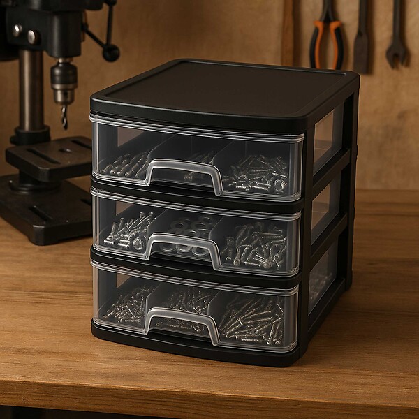 WERKAPRO - Organisateur de bureau 3 tiroirs - large