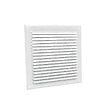 BLAUBERG - Grille aération ventilation aluminium avec moustiquaire - LxH (mm): 250 x 250 - Couleur: Blanc - vignette
