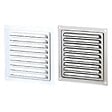 BLAUBERG - Grille aération ventilation aluminium avec moustiquaire - LxH (mm): 150 x 150 - Couleur: Gris argent - vignette