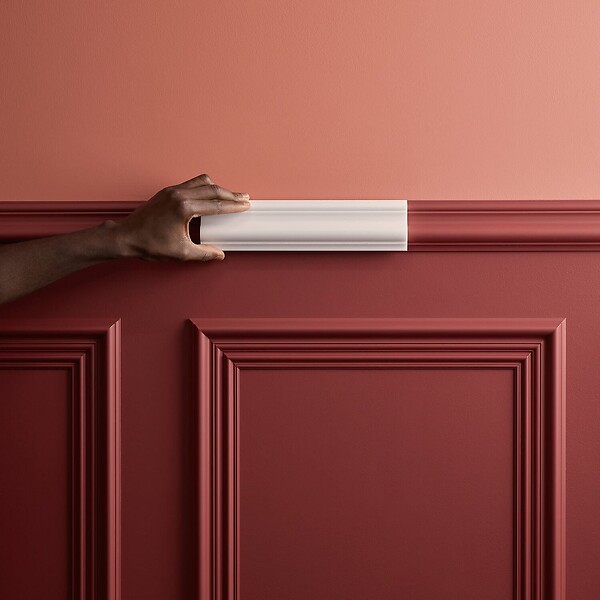 ORAC DECOR - Pack 10 mètres Cimaise murale PX202 avec colle - Orac x Cimaises-et-plus - 7,5 x 2 x 200cm (h x p x L) - moulure décorative polymère - large