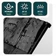 VOUNOT - Lot de 35 pcs Bordure de jardin imitation pierre facile a installer 5.35m noir - vignette