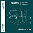 VOUNOT - Lot de 70 pcs Bordure de jardin imitation pierre facile a installer 10.7m gris - vignette