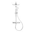 SWISS AQUA TECHNOLOGIES - Colonne de douche avec mitigeur thermostatique et tête de douche XXL 255mm, Chrome (SATSSTPBCH) - vignette