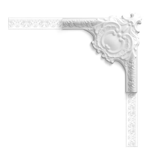 ORAC DECOR - P3020 Cimaise murale Orac Decor - 6x3,2x200cm (h x p x L) - moulure décorative polyuréthane Carton 8 pièces - large