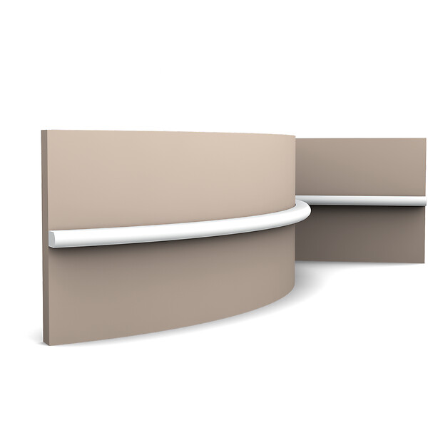 ORAC DECOR - PX209F moulure Flexible murale Orac Decor - 1,0x1,8x200cm (h x p x L) - profil décorative polymère - large