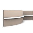 ORAC DECOR - PX209F moulure Flexible murale Orac Decor - 1,0x1,8x200cm (h x p x L) - profil décorative polymère - vignette