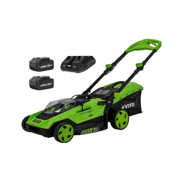 VITO - Tondeuse à gazon 40V - Brushless 2 Batteries lithium 6.0Ah Chargeur Double 800m2 -VITO - large