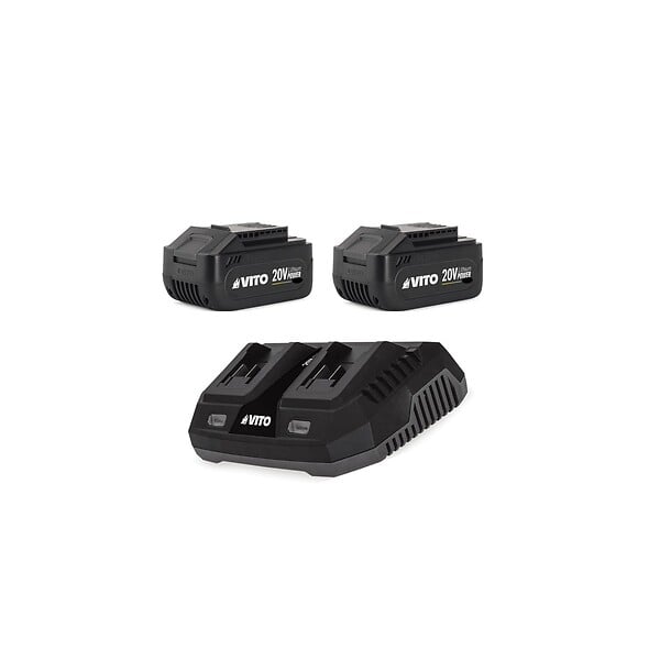 VITO - Tondeuse à gazon 40V - Brushless 2 Batteries lithium 6.0Ah Chargeur Double 800m2 -VITO - large