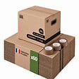 PACK AND MOVE - Pack and Move - Lot 60 cartons déménagement stockage livres - 40 x 30 x 30 cm - Poignées renforcées - 3 adhésifs offerts - vignette