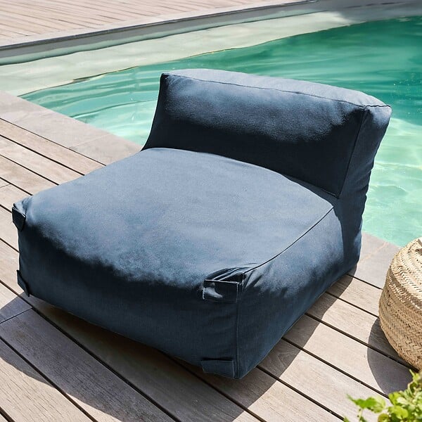 OVIALA - Salon de jardin modulable 5 places bleu pacific - Mixi - large