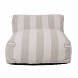 OVIALA - Fauteuil de jardin rayé pour canapé modulable beige - Mixi - vignette