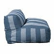 OVIALA - Fauteuil de jardin rayé pour canapé modulable bleu pacific - Mixi - vignette