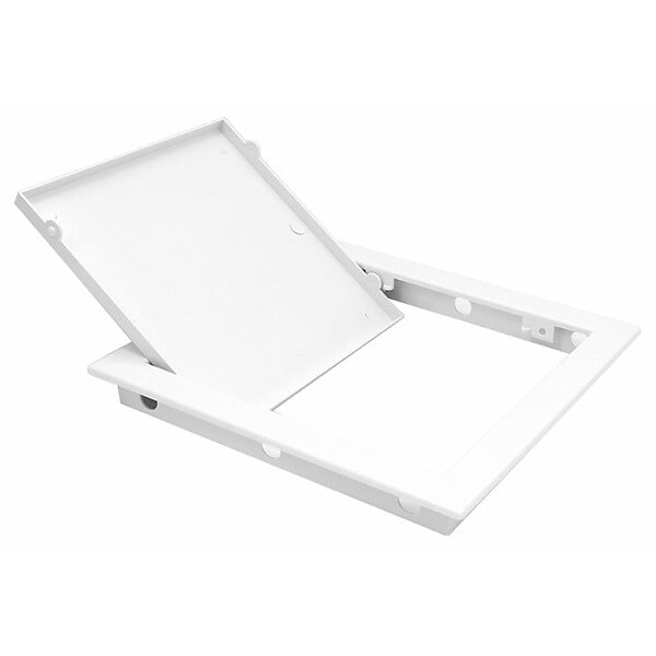 ENTREPOT BRICO - Trappe  de visite porte d'inspection en plastique ABS, 15x15 cm, blanche - large