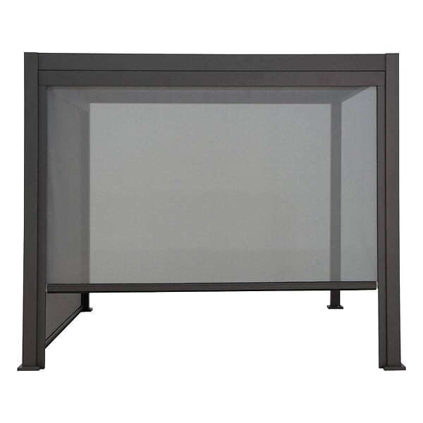 HESPERIDE - Store 4 m pour pergola bioclimatique Evora 4 x 3 m graphite - Hespéride - large