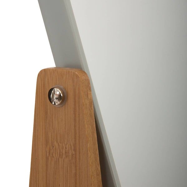 5 FIVE SIMPLY SMART - Miroir pivotant support en Bambou 1 face normale  et 1 face grossissante x3 - large