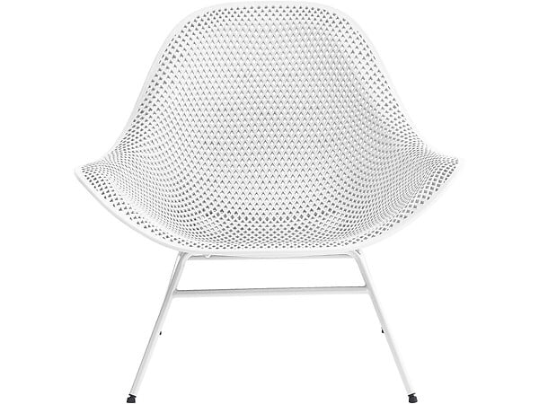 HABITAT ET JARDIN - Lot de 2 fauteuils de jardin avec table basse "Soléna" - Blanc - large