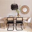 ATMOSPHERA - Grand Miroir mural en Bambou D 93 cm - vignette