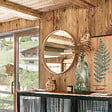 ATMOSPHERA - Miroir mural en Bois D 68 cm - vignette