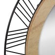ATMOSPHERA - Miroir rond en metal et bois - O 45 x Ep. 1.5 cm - Noir - vignette