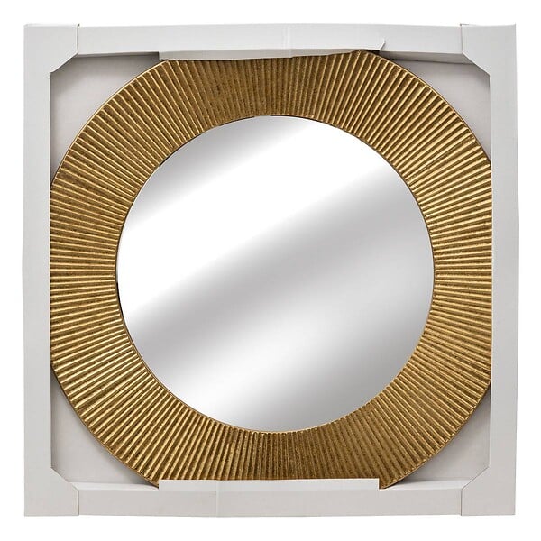 ATMOSPHERA - Grand Miroir mural en Métal Doré D 90 cm - large