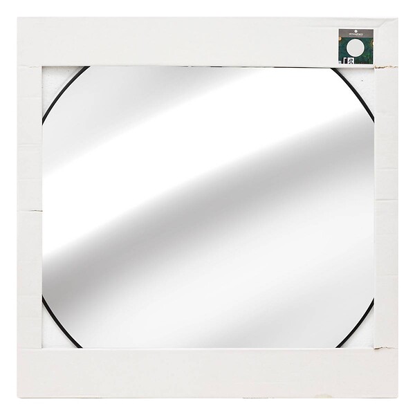 ATMOSPHERA - Grand Miroir mural en Métal Noir  D 76 cm - large