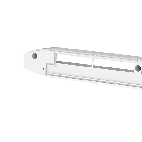 ANJOS - Entrée d'air hygroréglable acoustique avec rallonge ISOLA HY RA 5 à 45 m3/h + capuchon de façade CE2A - large