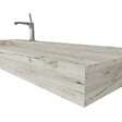 KIAMAMI VALENTINA - Lavabo Asymétrique Avec Cuvette À Gauche 120Cm Hpl Ice Oak - vignette