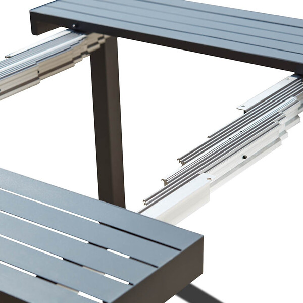 CONCEPT USINE - Console extensible 2 à 12 places en aluminium OLHAO - large