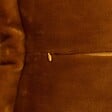 ATMOSPHERA - Coussin décoratif flanelle Jaune cumin effet fourrure 38 x 58 cm - vignette