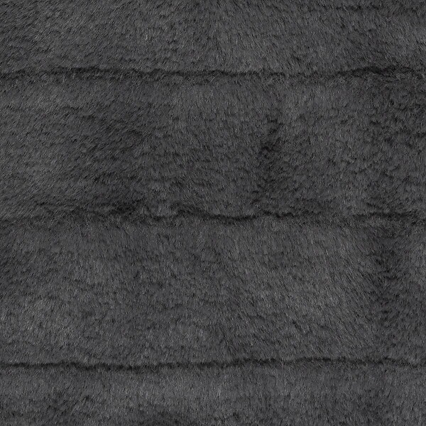 ATMOSPHERA - Coussin déhoussable en Fourrure Gris foncé 45 x 45 cm - large