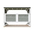 TIMBELA - Abri de jardin pour poubelles 3x240L TIMBELA M982A-TUNDRA GREY - vignette