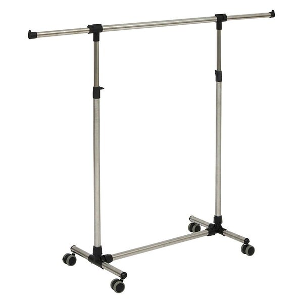 5 FIVE SIMPLY SMART - Penderie Portant à vêtements en Inox extensible en hauteur et largeur H 163 cm - large