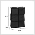 5 FIVE SIMPLY SMART - Meuble Etagère 6 cases avec 6 boîtes de rangement H 98 cm - vignette