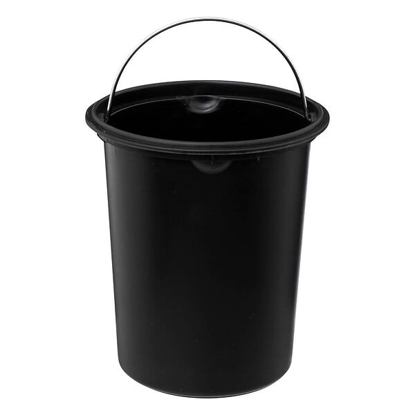 5 FIVE SIMPLY SMART - Poubelle de salle de bain en Inox et Bambou Soft Close 3 L - large