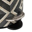 5 FIVE SIMPLY SMART - Poubelle en métal et bambou 3 L déco Canvas Noir et Beige - vignette