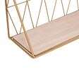 ATMOSPHERA - Etagère murale en Métal filaire Doré 48 x 20 cm - vignette
