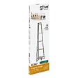 5 FIVE SIMPLY SMART - Meuble Étagère d'angle 5 niveaux Effet bois naturel et Métal noir H 180 cm - vignette