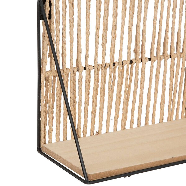 ATMOSPHERA - Étagère murale en Métal et Bois 48 x 21 cm - large