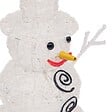 FEERIC LIGHTS & CHRISTMAS - Déco lumineuse Bonhomme de neige 3D 96 LED Blanc froid 8 jeux de lumière H 57 cm - vignette