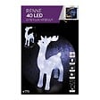 FEERIC LIGHTS & CHRISTMAS - Déco lumineuse Renne debout 40 LED Blanc froid H 45 cm - vignette