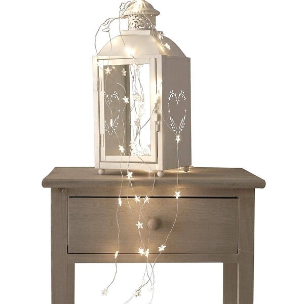 FEERIC LIGHTS & CHRISTMAS - Guirlande lumineuse Intérieur 60 LED Blanc lumière fixe sur 1.20 m - large