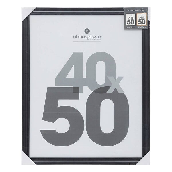 ATMOSPHERA - Cadre photo Noir pour Photo 40 x 50 cm - large