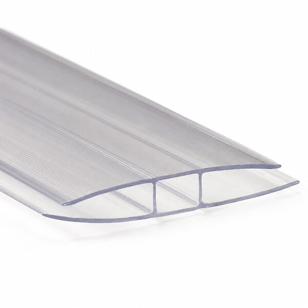 MCCOVER - Profil polycarbonate de jonction - ep.6 mm, L.200 cm - large