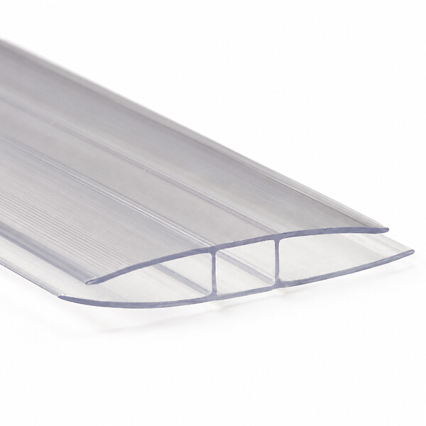 MCCOVER - Profil polycarbonate de jonction - ep.16 mm, L.200 cm - large
