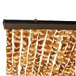 WERKAPRO - Rideau chenille marron et blanc  90 x 220 cm - vignette