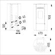 INTERSTOVES - Pack Poêle à granules LEANDRO 9 Etanche + Kit Conduit Ventouse (sortie façade) - - vignette