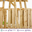 KANGUI - Aire de jeux bois, 2 balançoires, nid, toboggan, escalade, cabane WOODI - vignette