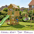 KANGUI - Aire de jeux : balançoire, nid, toboggan, escalade, bac à sable, table WOODI - vignette
