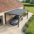 DIRECT-ABRIS - Carport Aluminium 330 x 570 cm PRESTON - 18 m2 - Hauteur : 255 - 1 Voiture - Abri Voiture Autoportant - Sans Déclaration Travaux - vignette
